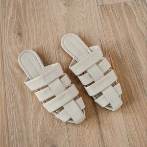 Jenni Kayne Leather Camilla Mule in Ice